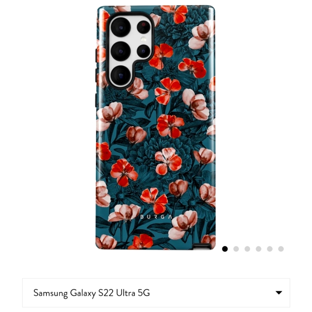Burga- Samsung Galaxy s22 Ultra 5G Case- No Rain, No Flowers- Hard